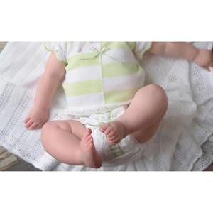 NEW DOLCE GOCCIA riley 2 pc. knit top and bloomer set in white/lime